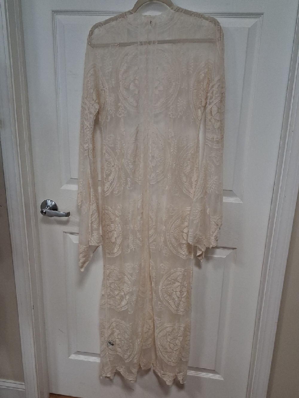 POL Cream Lace Crochet Kimono - Picture 8 of 8
